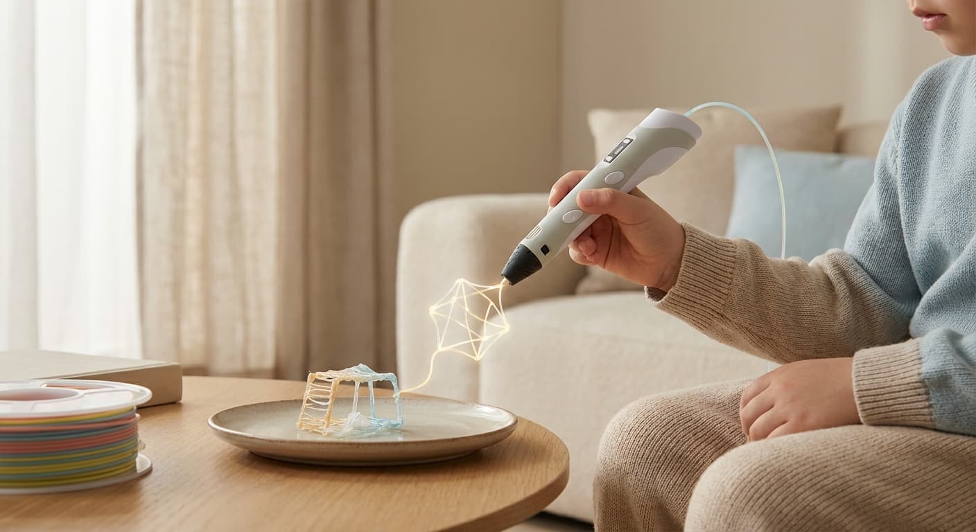 화상 걱정 NO! 허공에 슥슥 그리는 어린이 저온 3D 펜