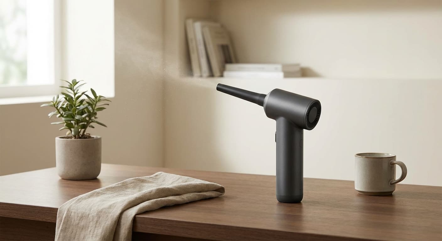 세차장급 파워! 틈새 먼지 한방에 날리는 2in1 무선 에어건