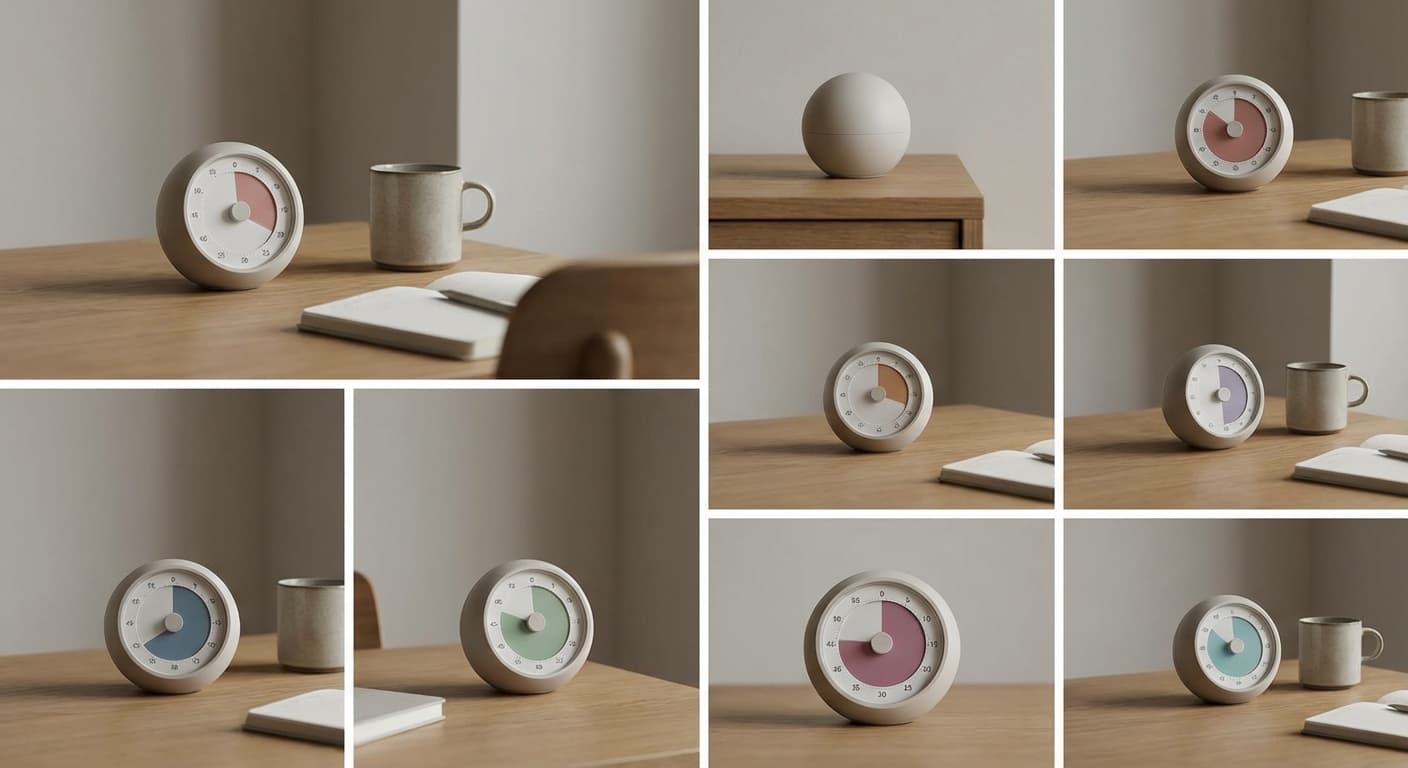 딴짓 원천 차단! 프로 일잘러의 감성 무소음 비주얼 타이머