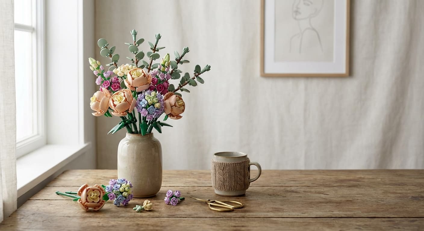 똥손도 금손처럼! 시들지 않는 감성 플라워 블록 부케