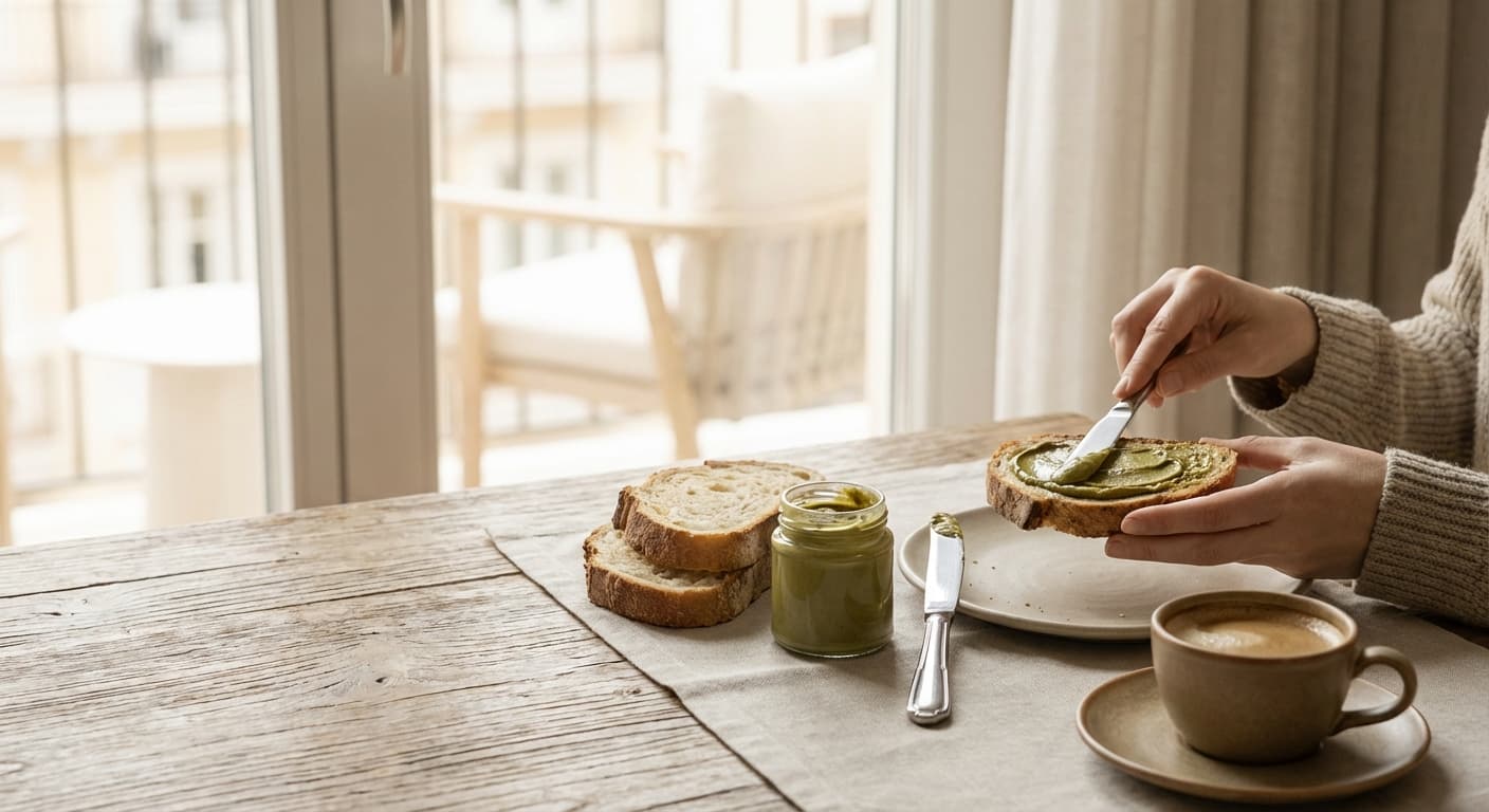 식빵이 5성급 호텔 조식으로! 빵순이 기절한 피스타치오 스프레드