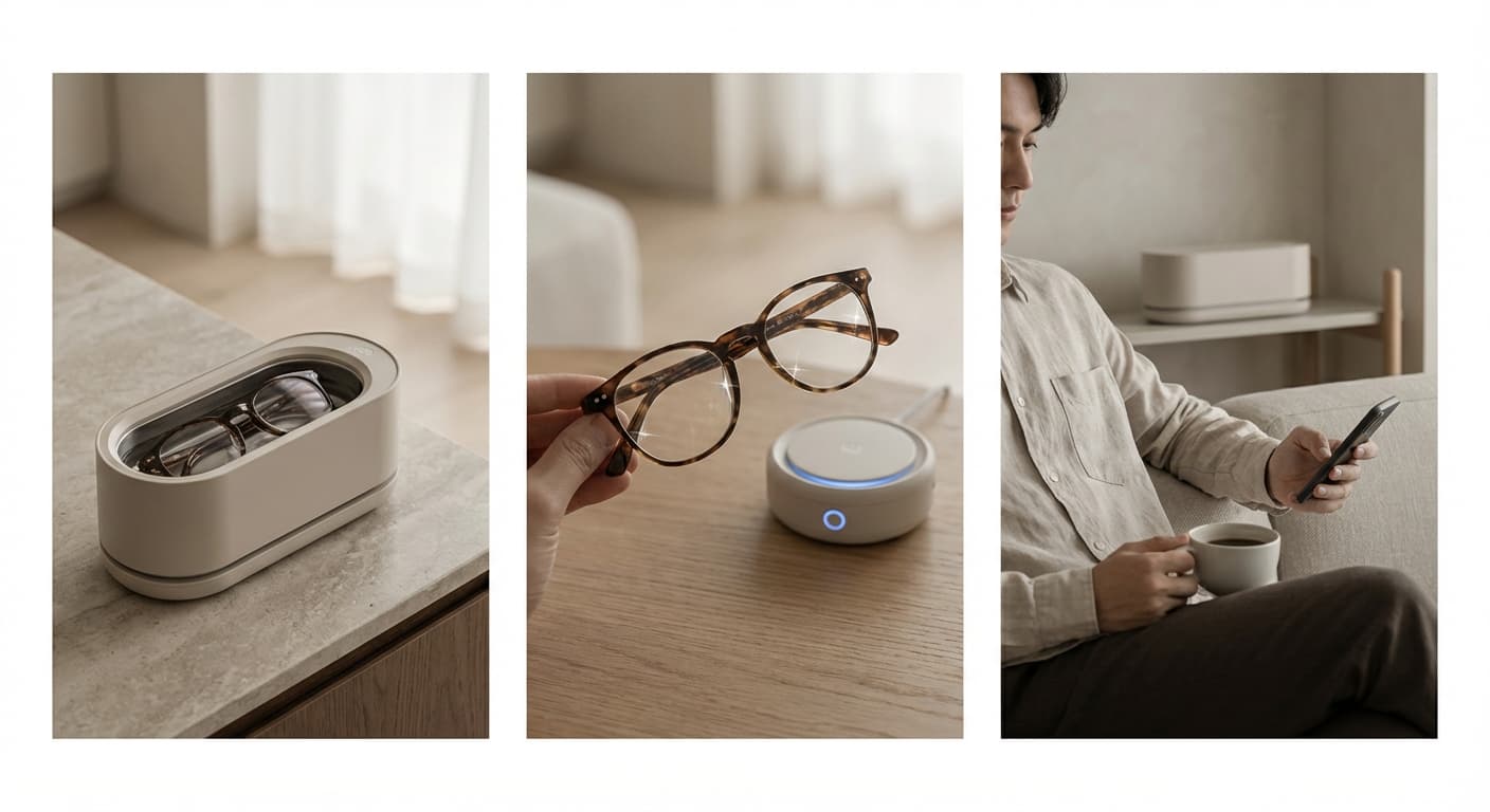 안경점 왜 가요? 3분 만에 새것 되는 가정용 초음파 세척기