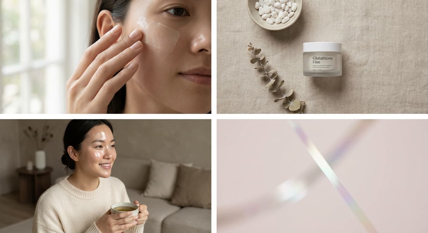 붙이자마자 광채 폭발! 안색 밝히는 글루타치온 필름