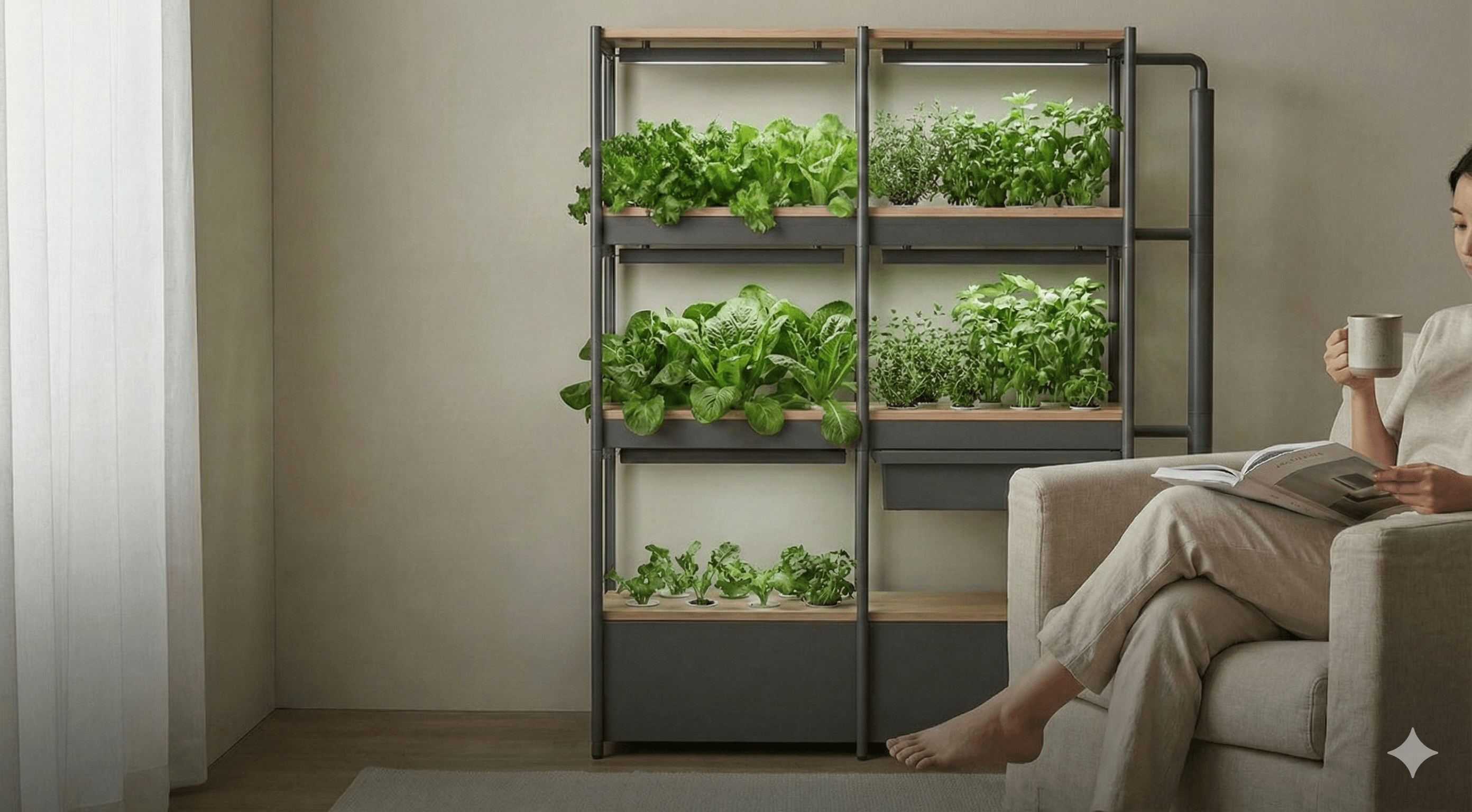 공간 200% 활용! 흙 없는 모듈형 수직 정원