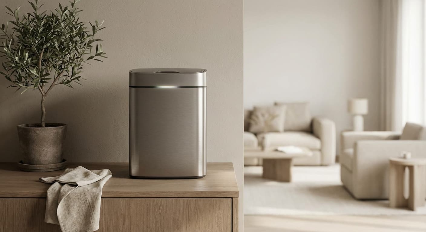 센스있는 집들이 선물 1티어! 냄새·벌레 잡는 감성 스마트 휴지통